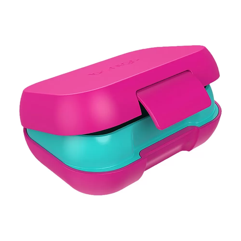 bentgo Lunch Totes & Water Bottles<Kids Snack Container, Fuchsia/Teal, 12 oz. (BGKDSNK-F)