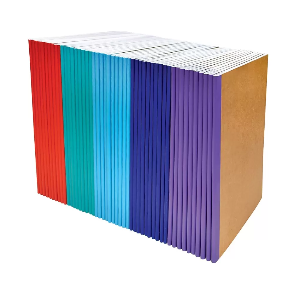 Better Office Composition Notebooks<Composition Notebooks, 5.5" x 8.3", 30 Sheets, Assorted Colors, 50/Pack (25032-50PK)