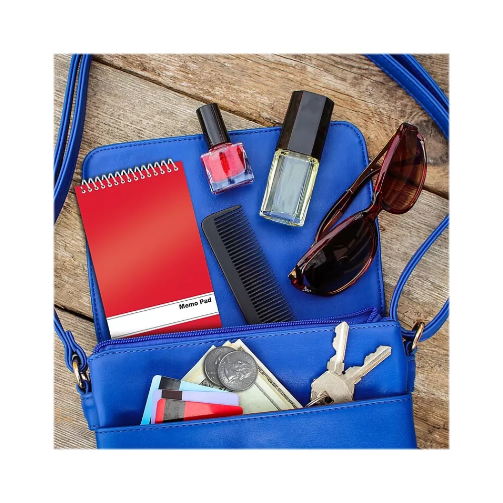 Better Office Notepads<Memo Pads, 3" x 5", College-Ruled, Assorted Colors, 60 Sheets/Pad, 24 Pads/Pack (25924-24PK)