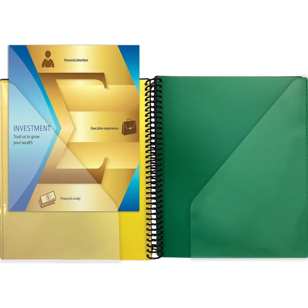 Better Office Pocket Folders<24-Pocket Poly Project Folder, Multicolor (36900)