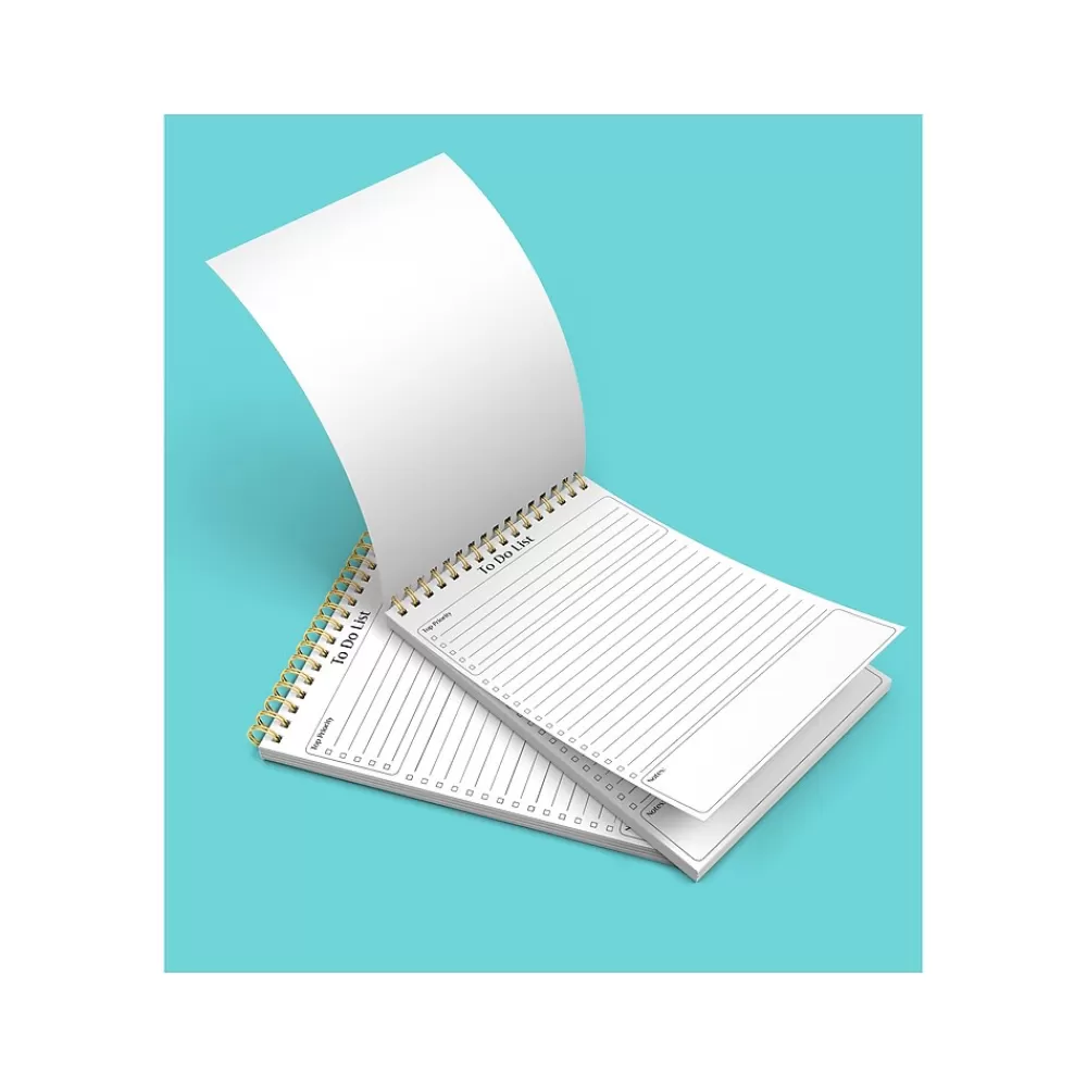 Better Office Notepads<To-Do List Notepad, 5.5" x 8.5", Ruled, White, 50 Sheets/Pad, 2 Pads/Pack (25824-2PK)