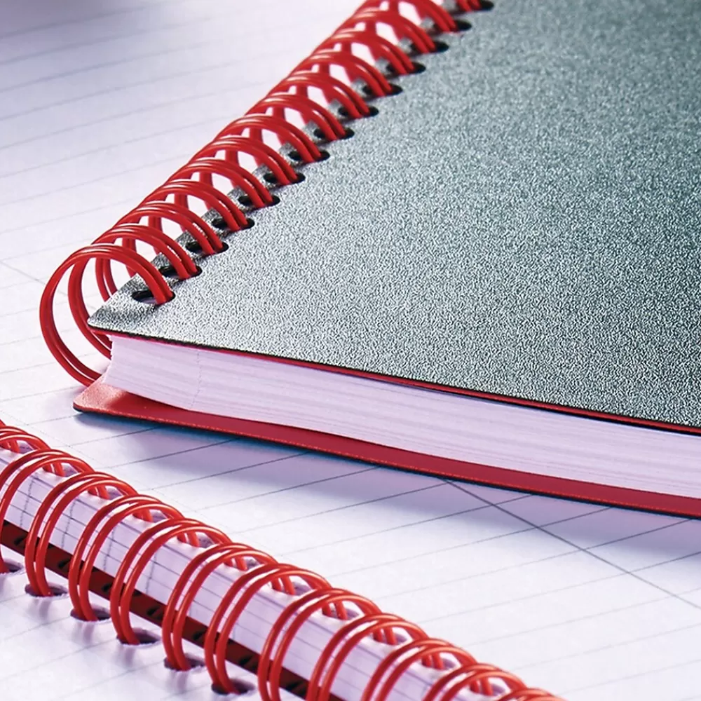 Black N' Red Subject Notebooks<1-Subject Professional Notebooks, 8.5" x 11", Wide Ruled, 70 Sheets, Black (K66652)