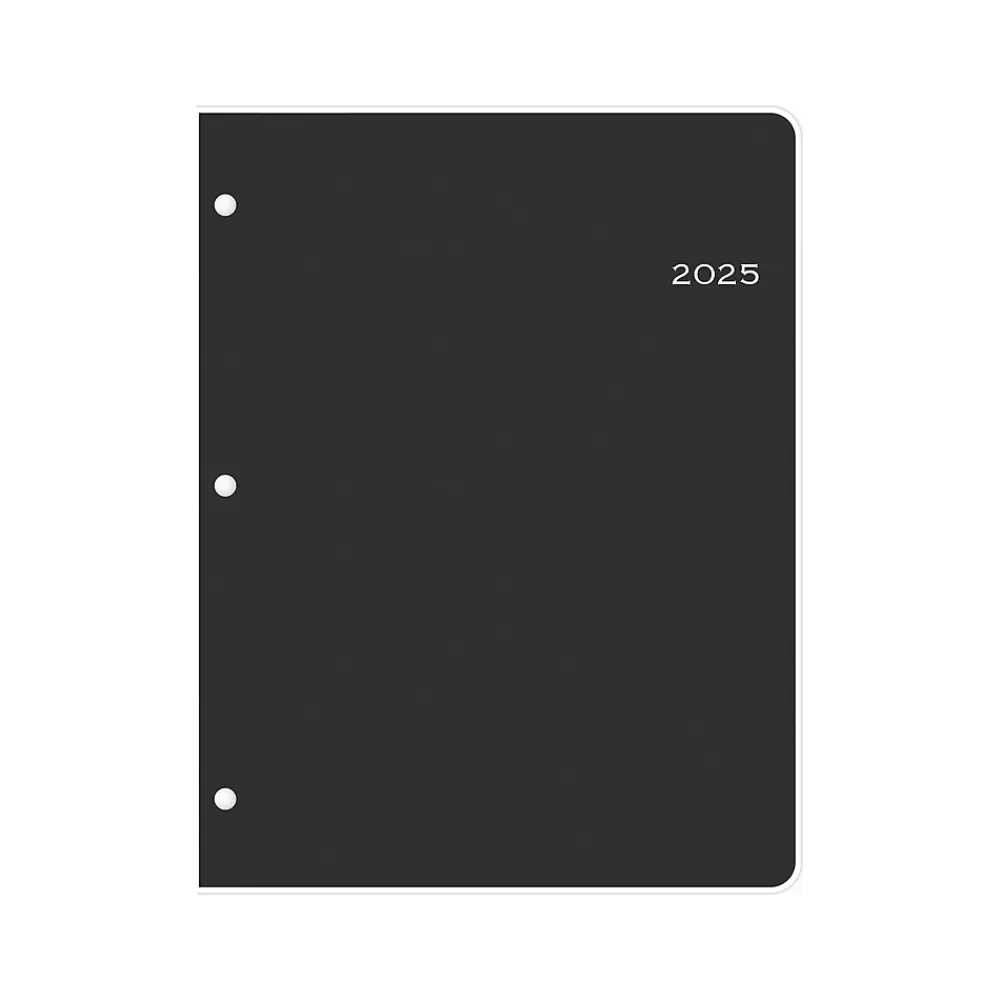 Blue Sky 2025 Planners<2025 8.5" x 11" Monthly Planner, Plastic Cover, Black (148360)