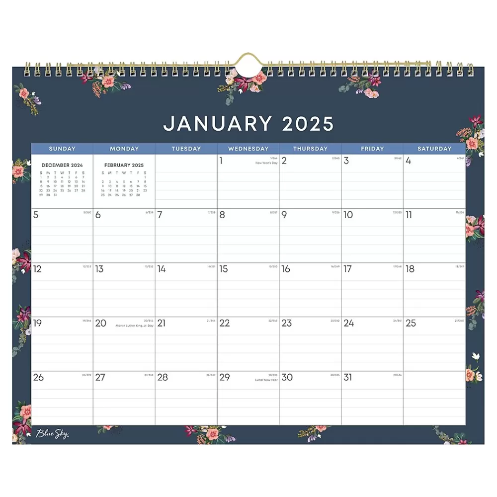 Blue Sky 2025 Calendars<2025 Ashlyn 15" x 12" Monthly Wall Calendar (148617-25)