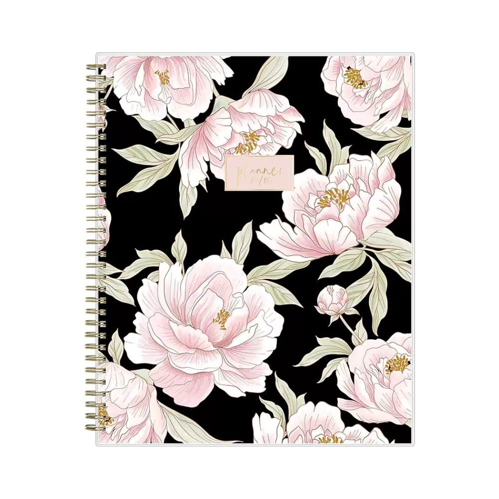 Blue Sky Academic Planners<2024-2025 Belinda Selene Lucy 8.5" x 11" Academic Weekly & Monthly Planner, Black/Pink (144970)