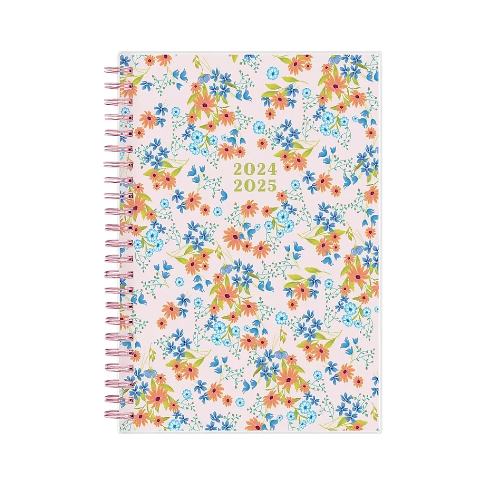 Blue Sky Academic Planners<2024-2025 Brandice 5" x 8" Academic Weekly & Monthly Planner, Plastic Cover, Multicolor (146853)