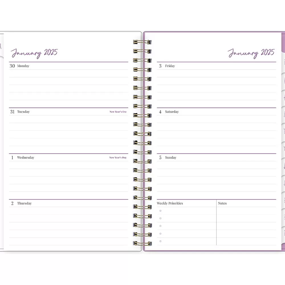 Blue Sky 2025 Planners<2025 Britt Mills Ella Bloom 5" x 8" Weekly & Monthly Planner, Plastic Cover, Multicolor (152471)