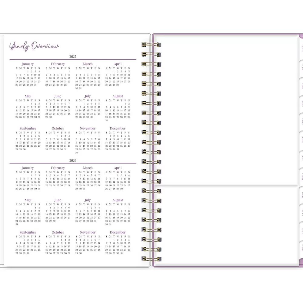 Blue Sky 2025 Planners<2025 Britt Mills Ella Bloom 5" x 8" Weekly & Monthly Planner, Plastic Cover, Multicolor (152471)