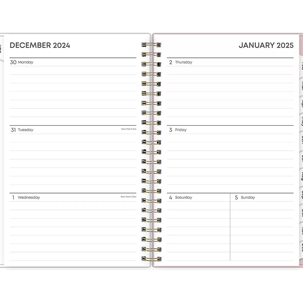 Blue Sky 2025 Planners<2025 Checkerboard 5" x 8" Weekly & Monthly Planner, Plastic Cover, Multicolor (152477)