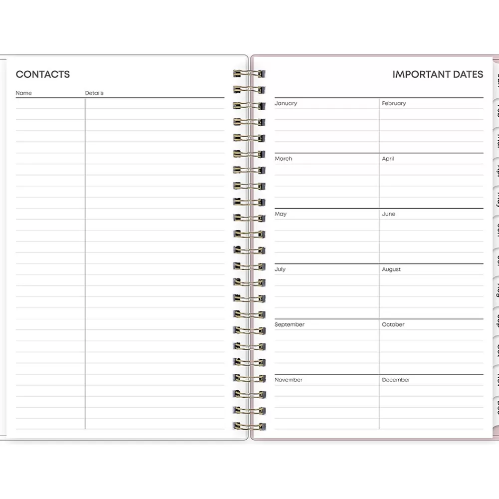 Blue Sky 2025 Planners<2025 Checkerboard 5" x 8" Weekly & Monthly Planner, Plastic Cover, Multicolor (152477)