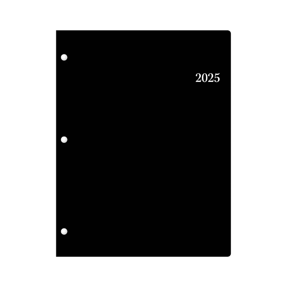 Blue Sky 2025 Planners<2025 Enterprise 8.5" x 11" Monthly Planner, Plastic Cover, Black (147965)