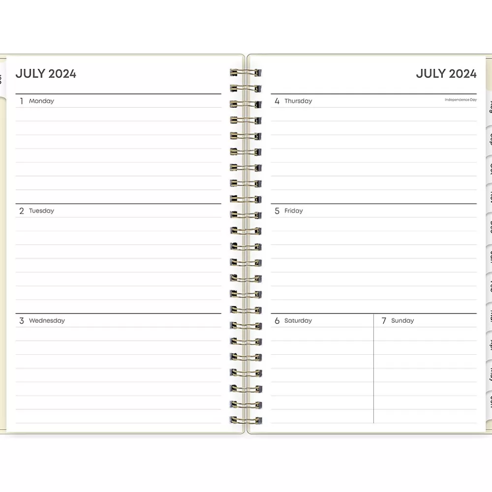 Blue Sky Academic Planners<2024-2025 Junie 5" x 8" Weekly & Monthly Academic Planner, Plastic Cover, Multicolor (146866)