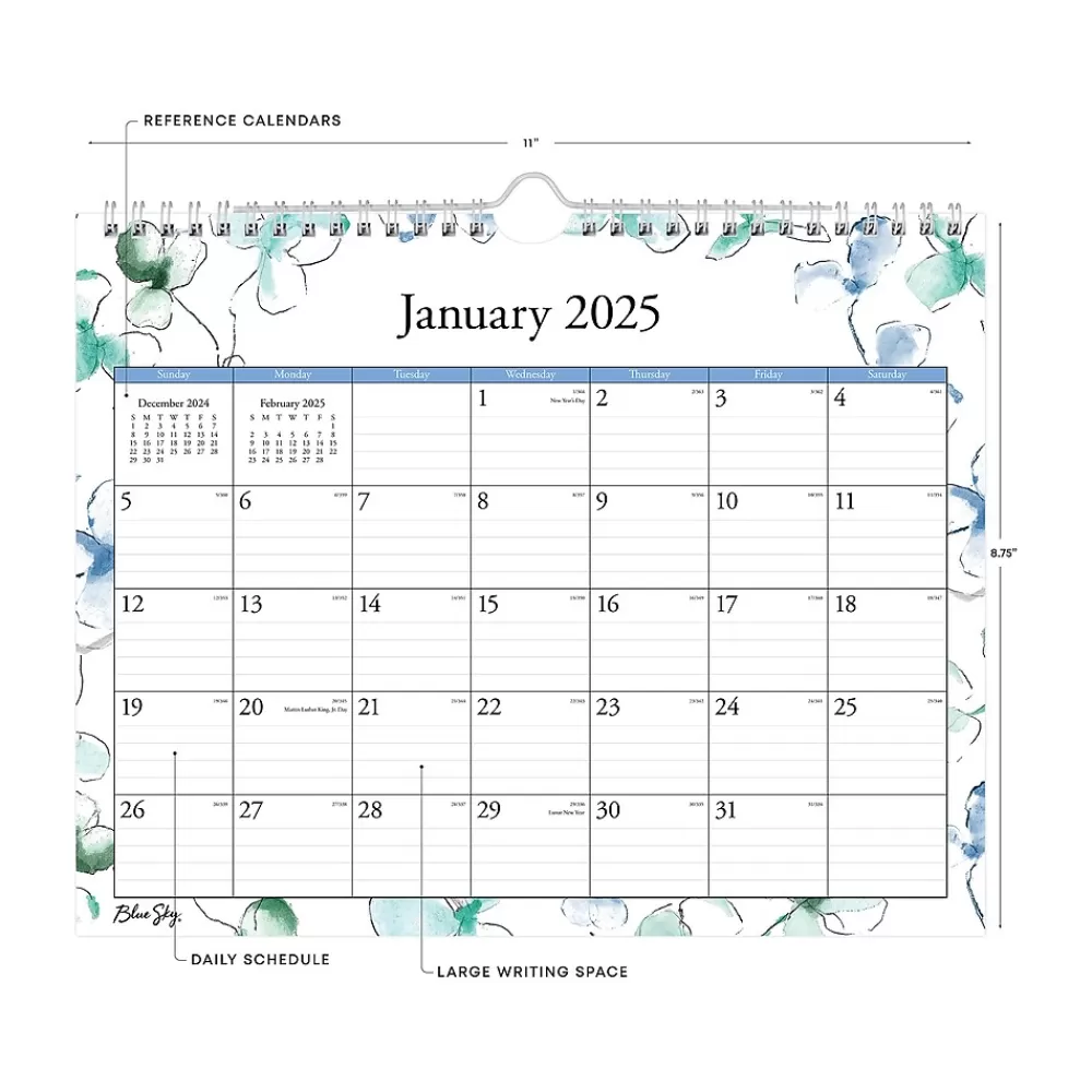 Blue Sky 2025 Calendars<2025 Lindley 11" x 8.75" Monthly Wall Calendar (101593-25)