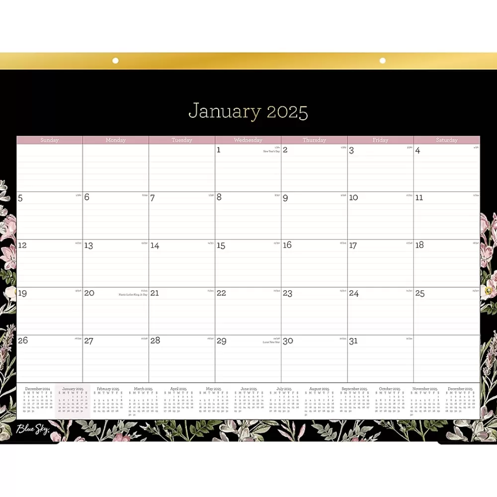 Blue Sky 2025 Calendars<2025 Nevaeh 22" x 17" Monthly Desk Pad Calendar (148629-25)