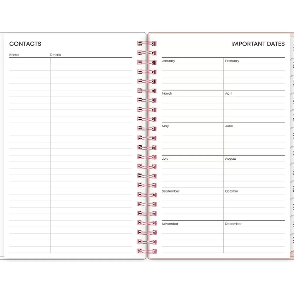 Blue Sky 2025 Planners<2025 Quilted Garden 5" x 8" Weekly & Monthly Planner, Plastic Cover, Multicolor (152480)