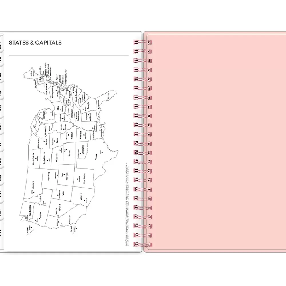 Blue Sky 2025 Planners<2025 Quilted Garden 5" x 8" Weekly & Monthly Planner, Plastic Cover, Multicolor (152480)