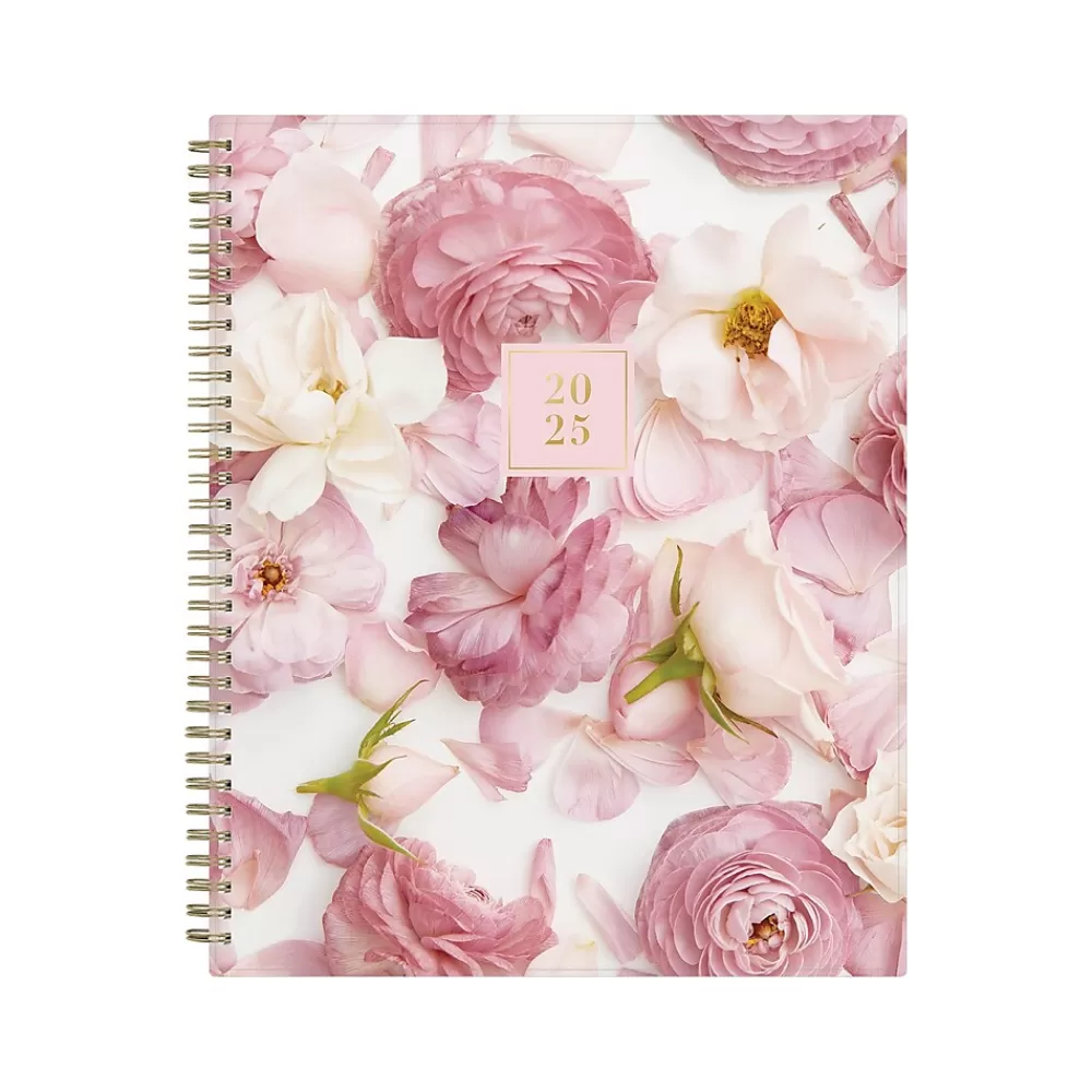 Blue Sky 2025 Planners<2025 Rachel Parcell Rose 8.5" x 11" Weekly & Monthly Planner, Plastic Cover, Multicolor (148187)
