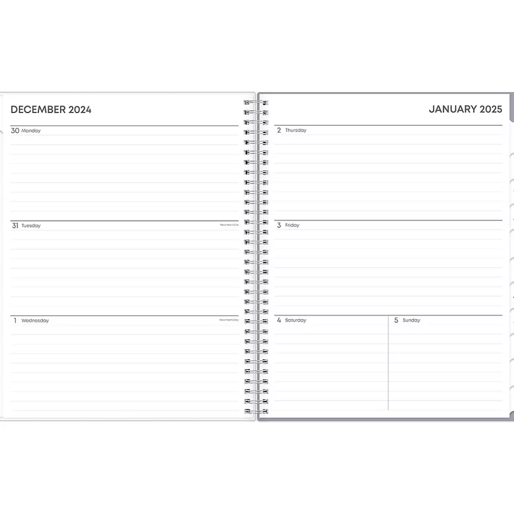 Blue Sky 2025 Planners<2025 Rue Du Flore 8.5" x 11" Weekly & Monthly Planner, Plastic Cover, Green/Gray (101602-25)