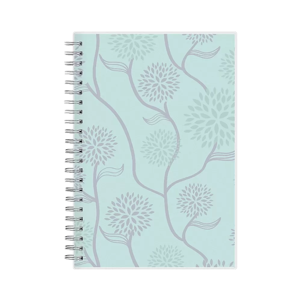 Blue Sky 2025 Planners<2025 Rue Du Flore 5" x 8" Weekly & Monthly Planner, Plastic Cover, Green/Purple (101603-25)