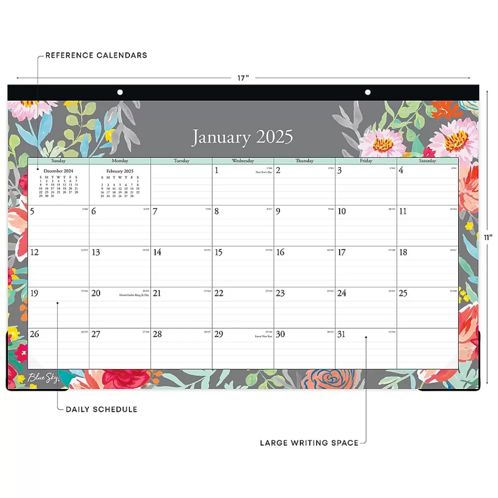 Blue Sky 2025 Calendars<2025 Sophie 17" x 11" Monthly Desk Pad Calendar (140089-25)