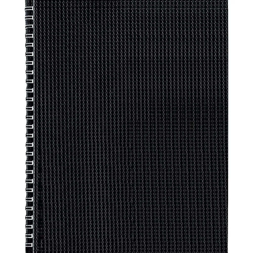 Blueline Notebooks<DuraFlex 1-Subject Professional Notebooks, 8.5" x 11", College Ruled, 80 Sheets, Black (B41.81)
