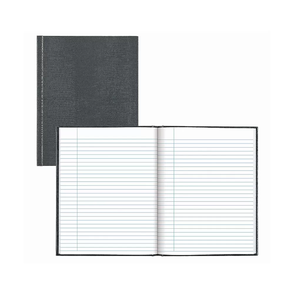 Blueline Journals<Hardcover Executive Journal, 7.25" x 9.25", Wide-Ruled, Cool Gray, 144 Pages (A7.GRY)