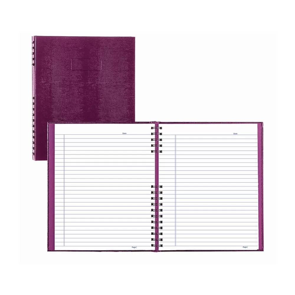 Blueline Journals<NotePro Hardcover Executive Journal, 8.5" x 10.75", Wide-Ruled, Grape, 200 Pages (A10200.RAS)