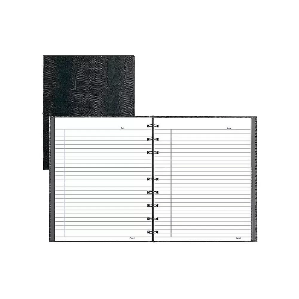 Blueline Notebooks<NotePro Pink Ribbon 1-Subject Professional Notebooks, 7.25" x 9.25", College Ruled, 75 Sheets, Black (A7150.BLK)