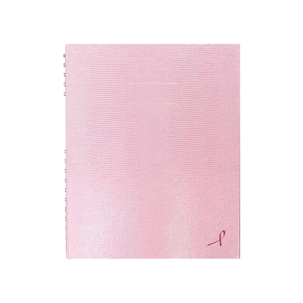 Blueline Notebooks<NotePro Pink Ribbon 1-Subject Professional Notebooks, 8.5" x 10.75", College Ruled, 100 Sheets, Pink (A10200.PNK2)