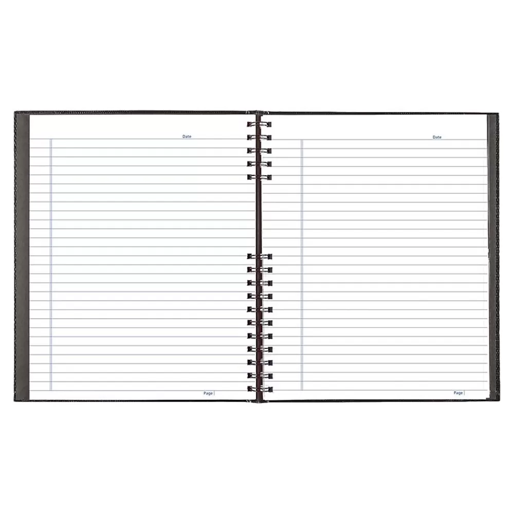 Blueline Subject Notebooks<NotePro 1-Subject Professional Notebooks, 8.5" x 10.75", College Ruled, 100 Sheets, Black (A10200.BLK)