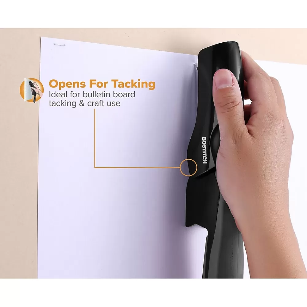 Bostitch Staplers<Desktop Stapler, 40-Sheet Capacity, Staples Included, Black (B175-BLK)