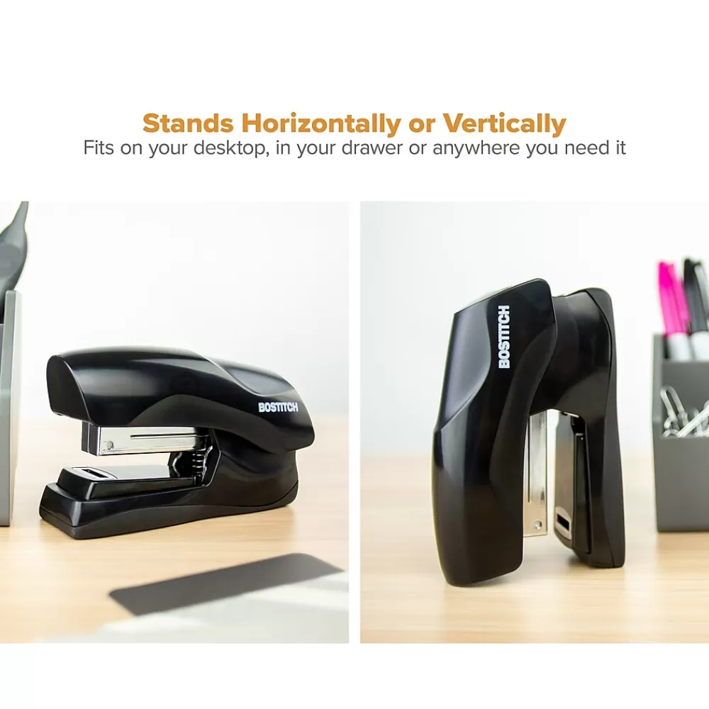 Bostitch Staplers<Desktop Stapler, 40-Sheet Capacity, Staples Included, Black (B175-BLK)