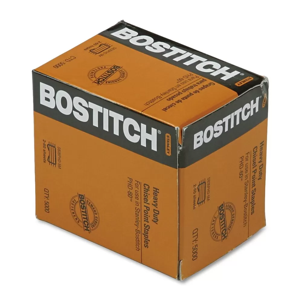 Bostitch Staples<PHD-60 3/8" Length Standard Cartridge Staples, 5000/Cartridge (BOSSB35PHD5M)