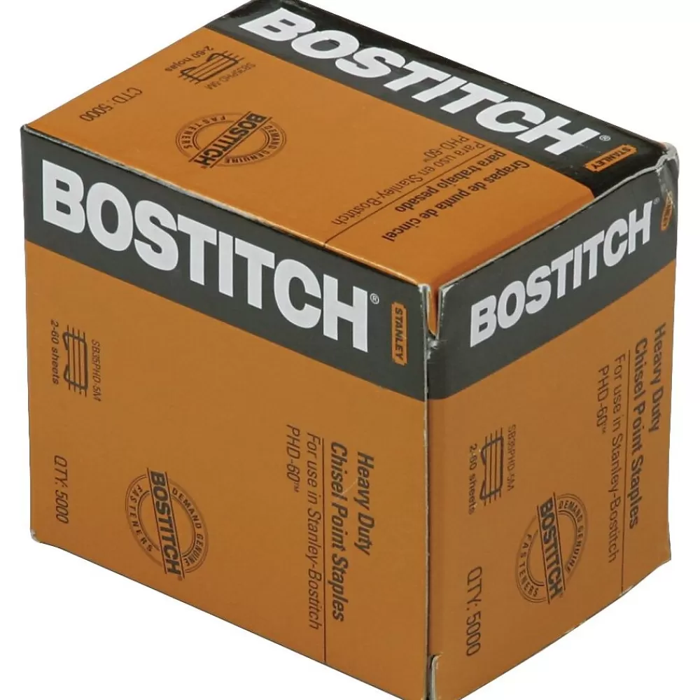 Bostitch Staples<PHD-60 3/8" Length Standard Cartridge Staples, 5000/Cartridge (BOSSB35PHD5M)