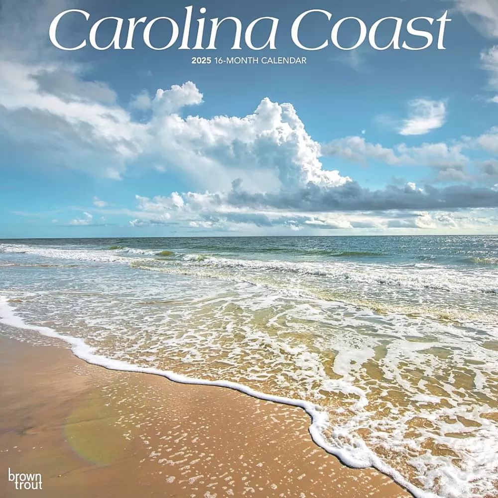 BrownTrout 2025 Calendars<2025 Carolina Coast 12" x 12" Monthly Wall Calendar (9781975474591)