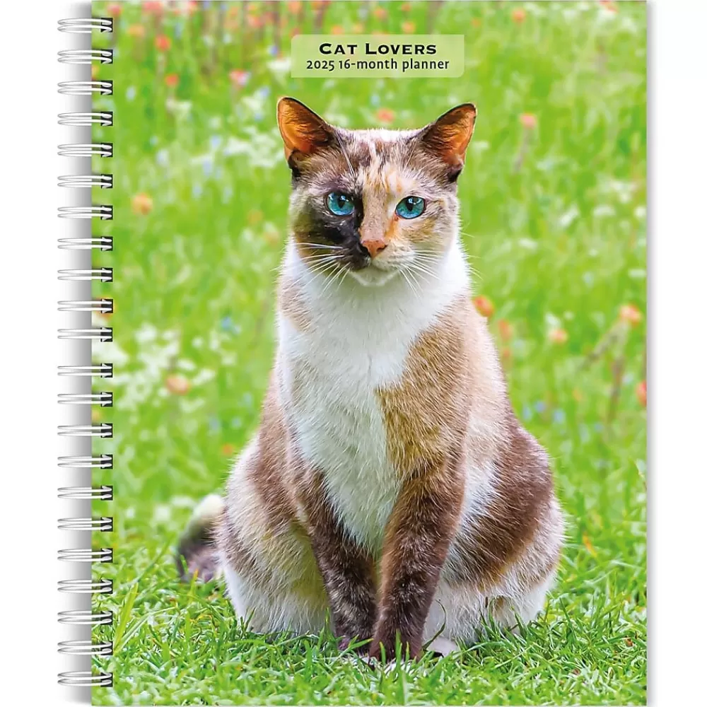BrownTrout 2025 Planners<2025 Cat Lovers 6" x 7.75" Weekly Engagement Planner, Paper Cover, Multicolored (9781975473204)