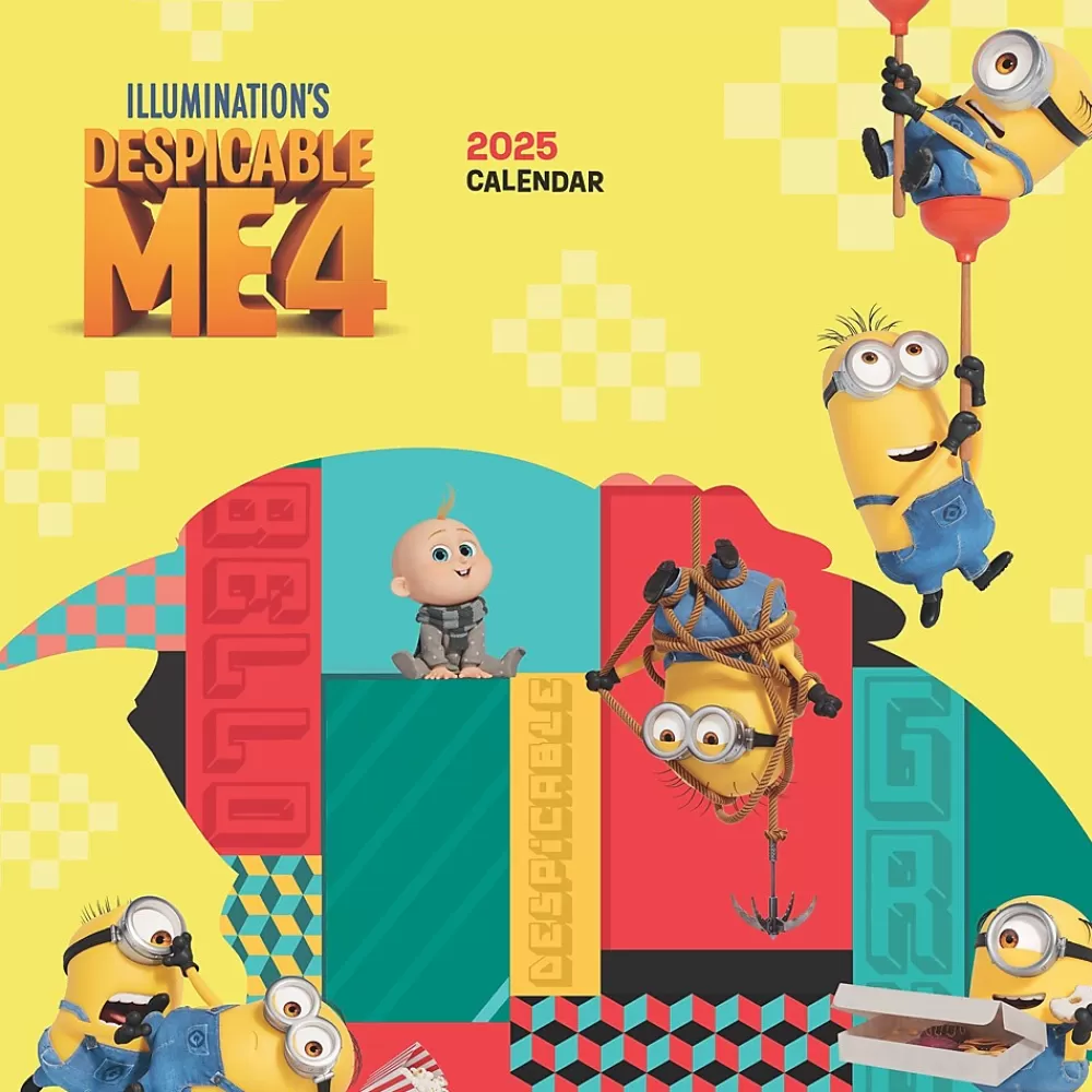 BrownTrout 2025 Calendars<2025 Despicable Me 12" x 24" Monthly Square Wall Calendar, (9781645916833)