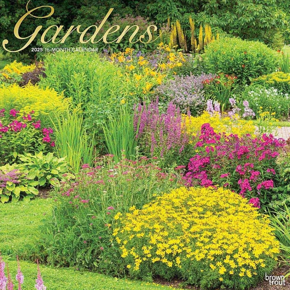 BrownTrout 2025 Calendars<2025 Gardens 12" x 12" Monthly Wall Calendar (9781975474829)