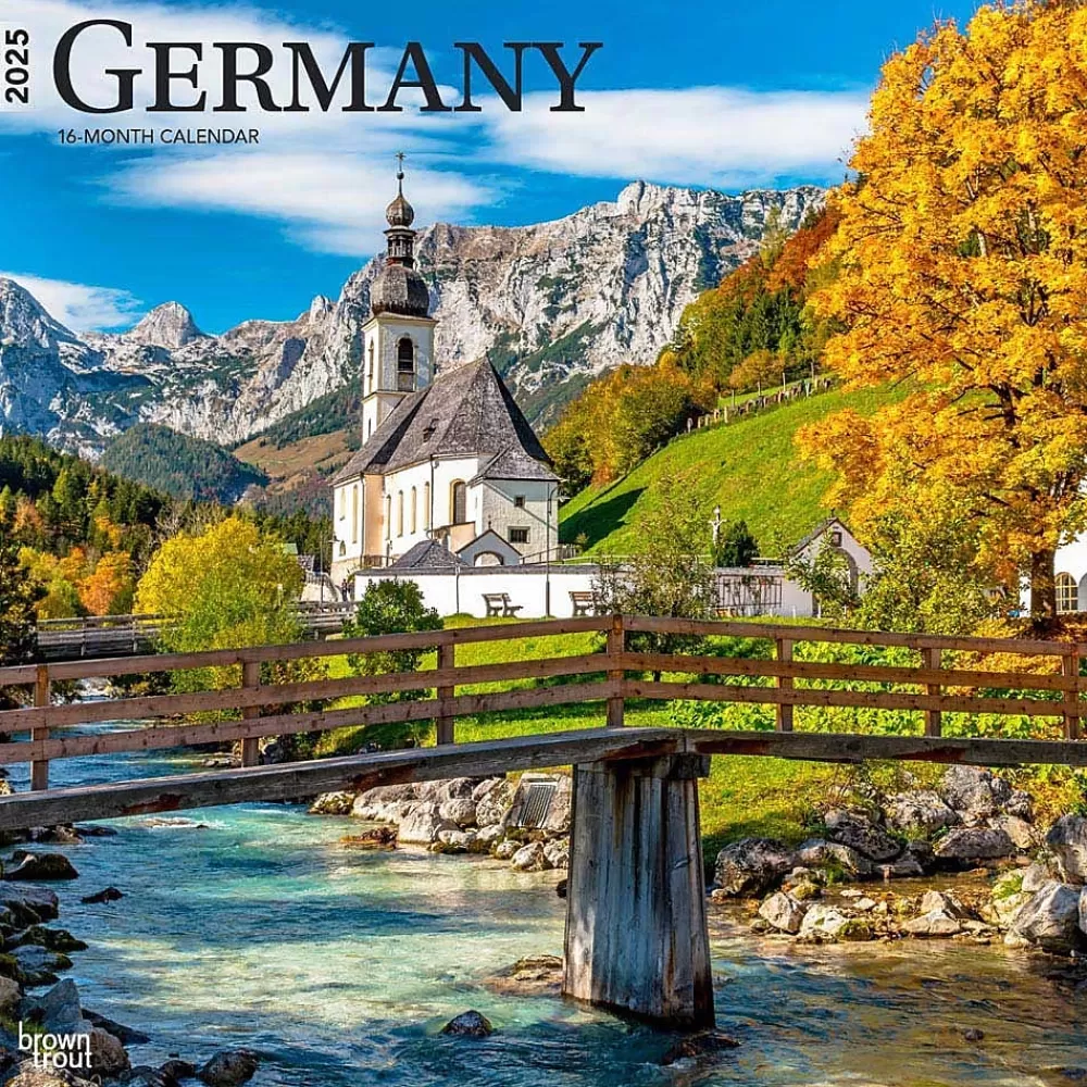 BrownTrout 2025 Calendars<2025 Germany 12" x 12" Monthly Wall Calendar (9781975478056)