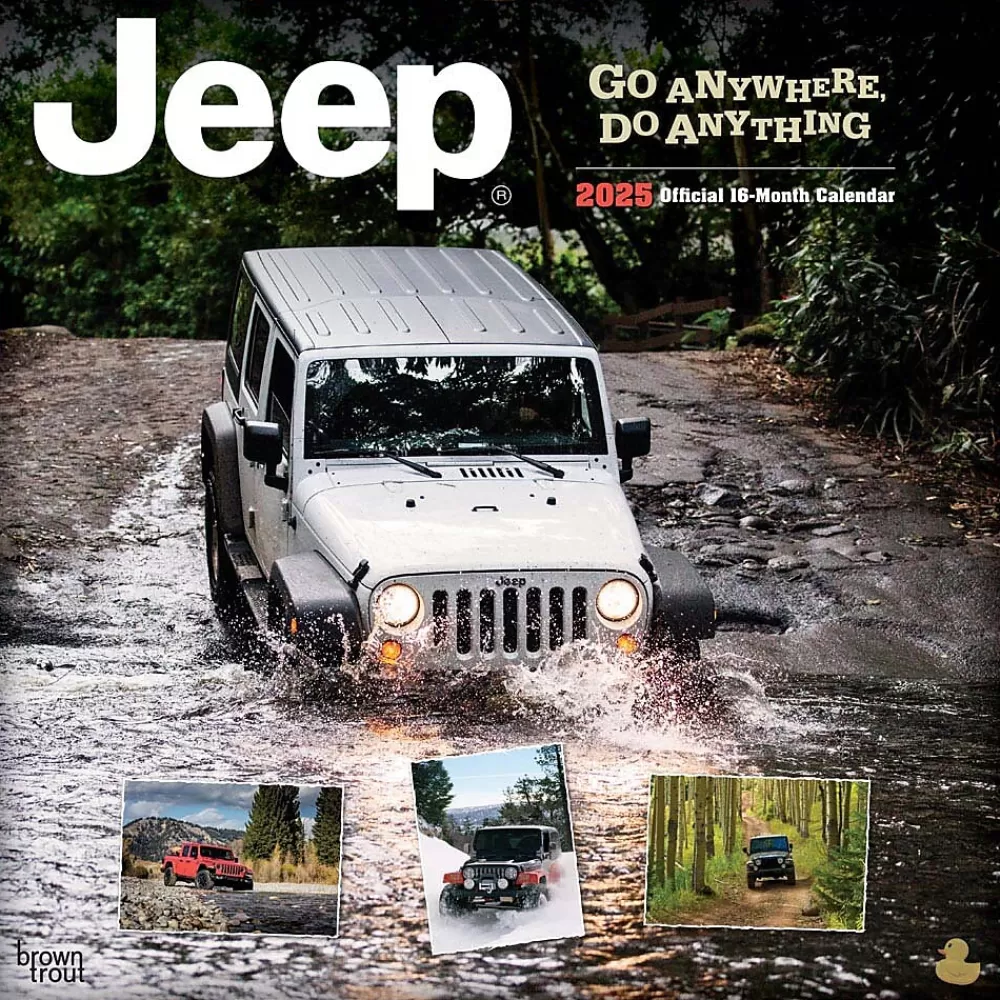 BrownTrout 2025 Calendars<2025 Jeep 12" x 12" Monthly Wall Calendar (9781975479794)