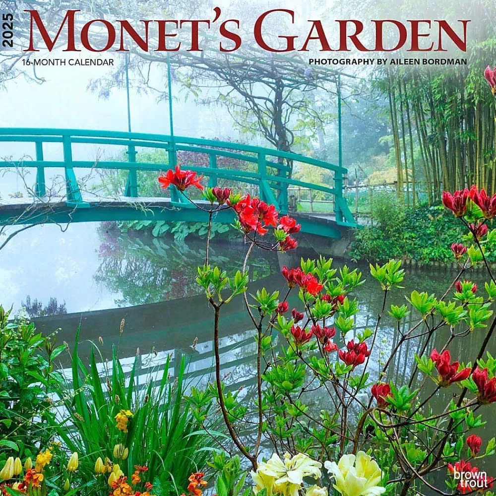 BrownTrout 2025 Calendars<2025 Monet's Garden 12" x 12" Monthly Wall Calendar (9781975477431)