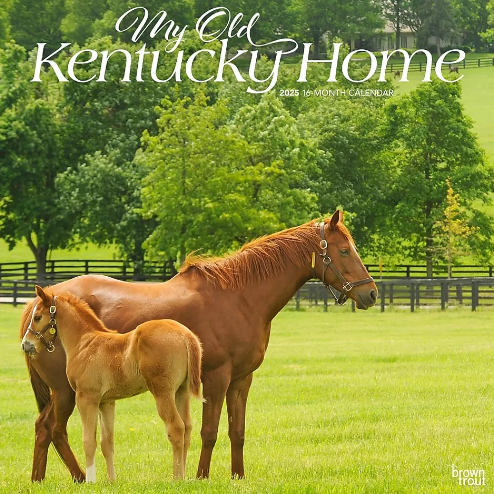 BrownTrout 2025 Calendars<2025 My Old Kentucky Home Kentucky Places 12" x 12" Monthly Square Wall Calendar (9781975482992)