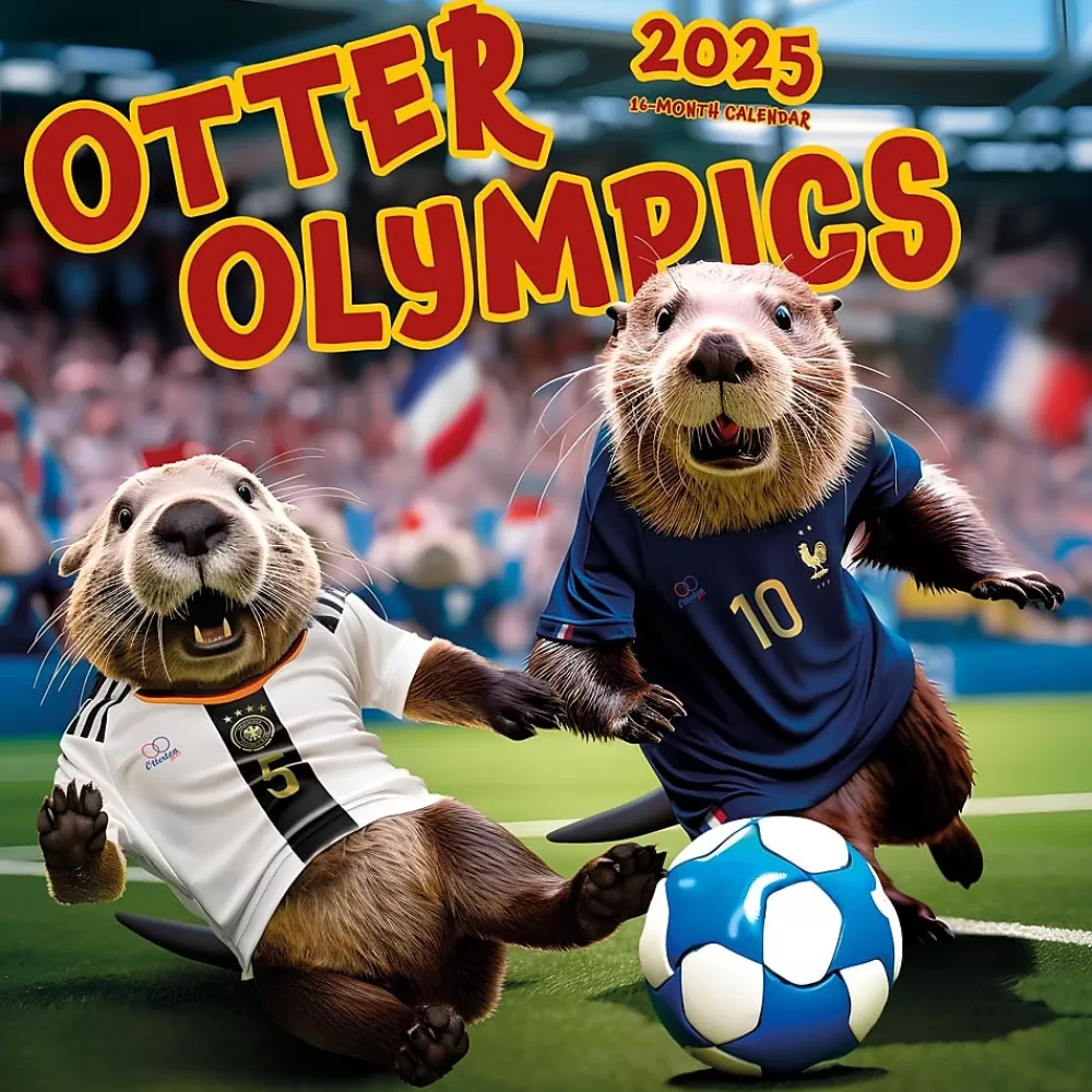 BrownTrout 2025 Calendars<2025 Otter Olympics 12" x 12" Monthly Wall Calendar (9781975482961)