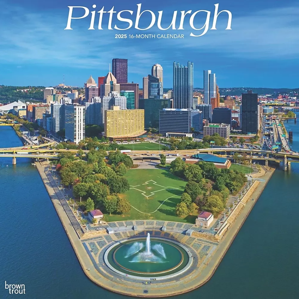 BrownTrout 2025 Calendars<2025 Pittsburgh 12" x 12" Monthly Wall Calendar (9781975475543)