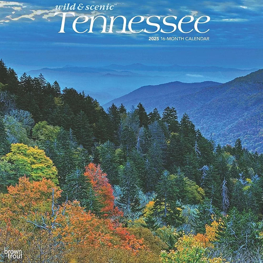 BrownTrout 2025 Calendars<2025 Tennessee Wild & Scenic 12" x 12" Monthly Wall Calendar (9781975475765)