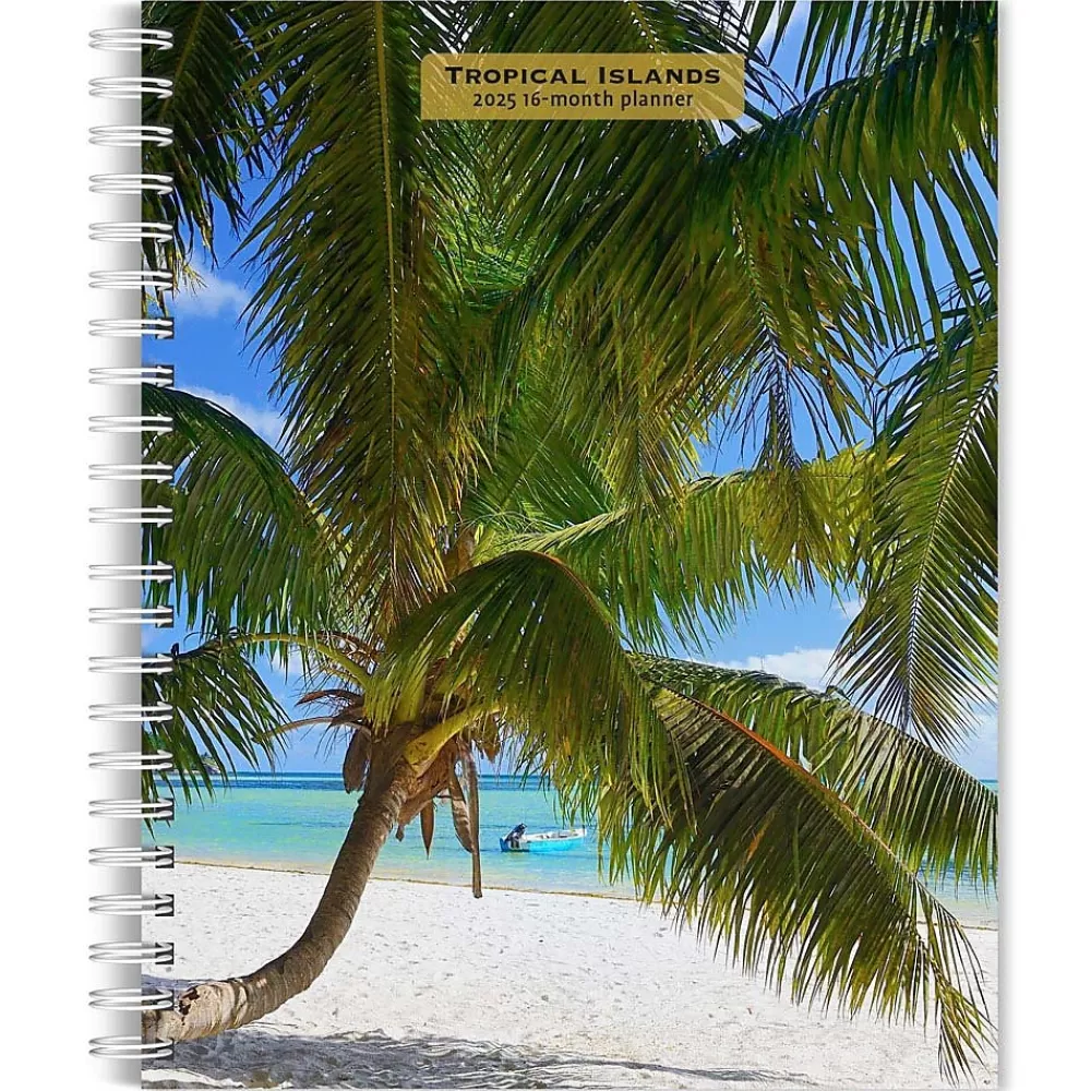 BrownTrout 2025 Planners<2025 Tropical Islands 6" x 7.75" Weekly Engagement Planner, Paper Cover, Multicolored (9781975473266)