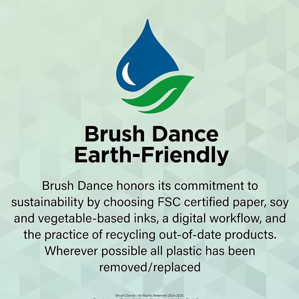 Brush Dance 2025 Calendars<2025 Live with Intention 12" x 12" Monthly Square Wall Calendar (9781975480011)