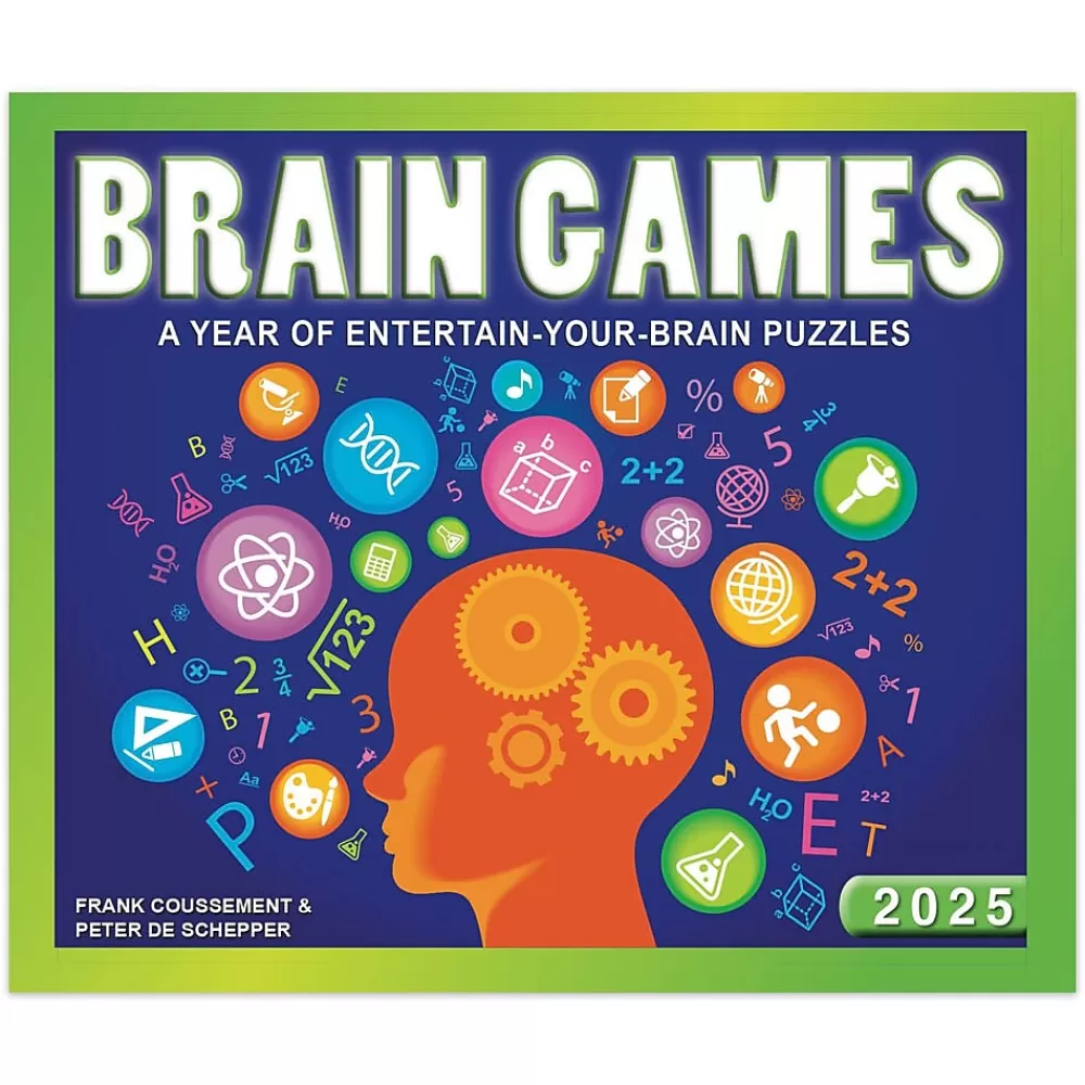 Cal Ink 2025 Calendars<2025 Brain Games 6" x 5" Day-to-Day Desktop Box Calendar (9781645915881)