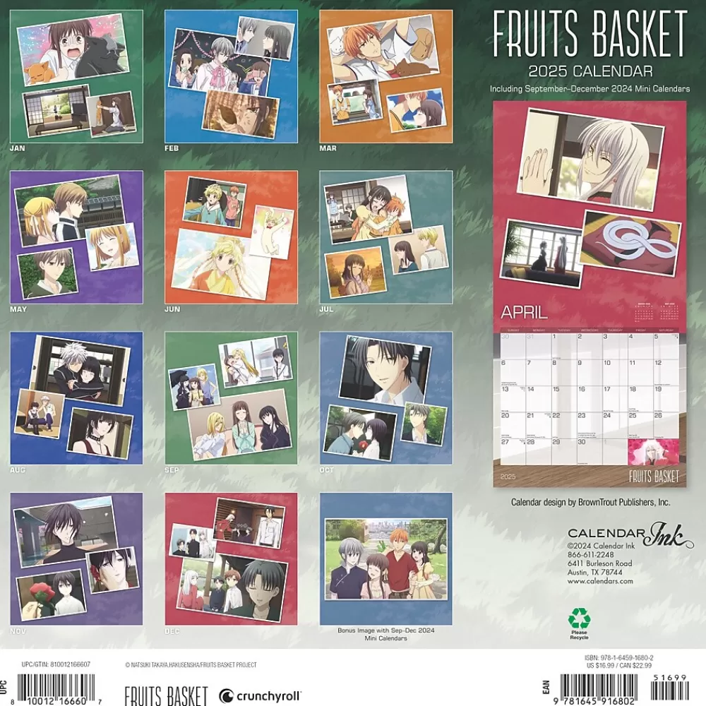 Cal Ink 2025 Calendars<2025 Fruits Basket 12" x 12" Monthly Wall Calendar (9781645916802)