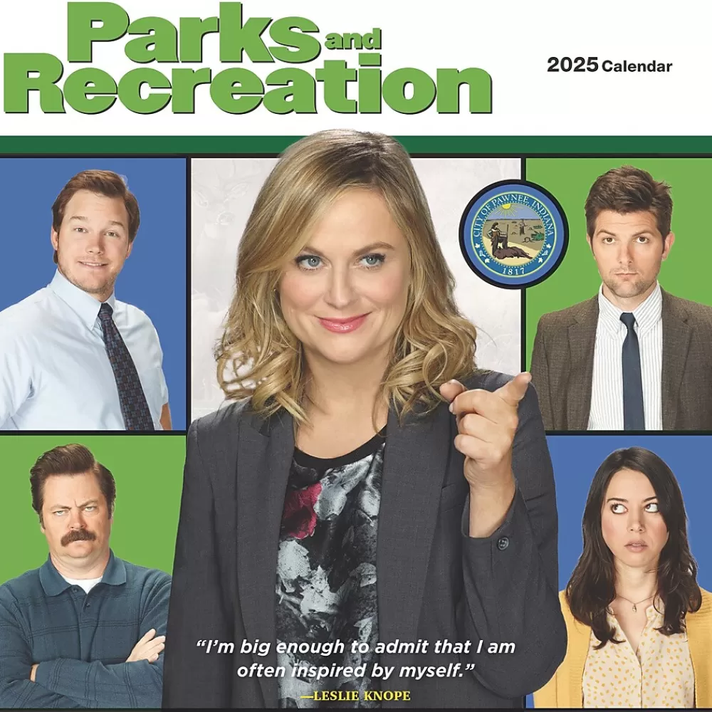 Cal Ink 2025 Calendars<2025 Parks and Recreation 12" x 12" Monthly Wall Calendar (9781645916956)